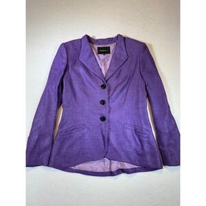 LAFAYETTE 148 NEW YORK Purple Textured Blazer Jacket Women's Size 8